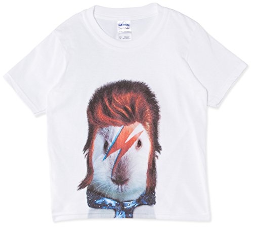Brands In Limited Pets Glam Rock Camiseta, White, XS para Niñas