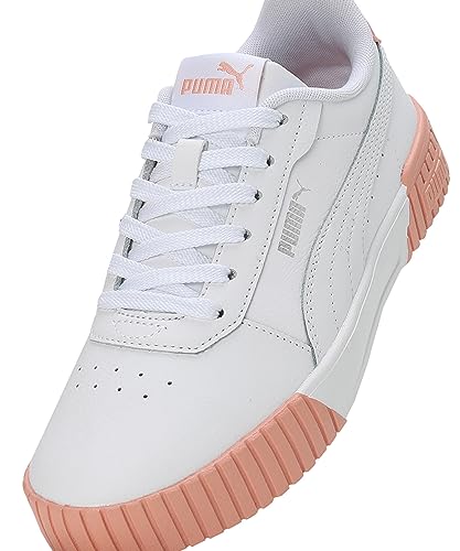 Image of PUMA Womens Carina 2.0 White-Poppy Pink-Silver Sneaker - 4 UK (38584915)