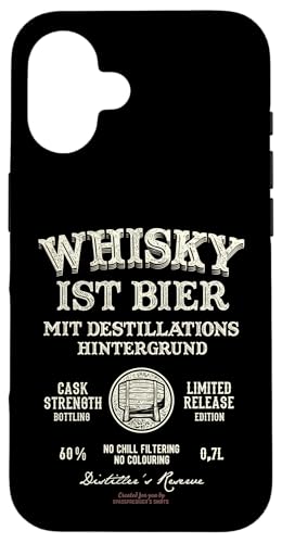 Cerveza con Fondo de destilación Whisky Carcasa para iPhone 16