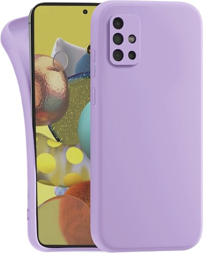 MyGadget Cover per Samsung Galaxy A71 4G - Custodia Protettiva in Silicone Morbido – Case TPU Flessibile - Ultra Protezione Antiurto & Antiscivolo Violetta