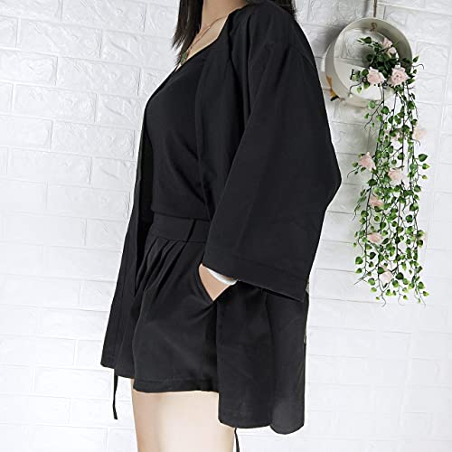 Image of LAI MENG FIVE CATS Women's Summer Cardigan Lightweight Kimono Floral Print Loose Cover up Casual Tops