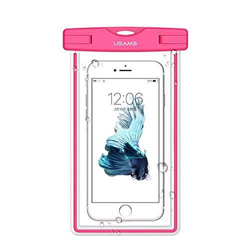 USAMS Waterproof Cases for iPhone 6s Plus Fluorescent IPX8 Waterproof Bag Case for iPhone 6s Plus / 6 Plus with Strap