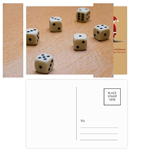 Jeux de hasard Père Noël : 20 cartes postales en bois pour le réveillon