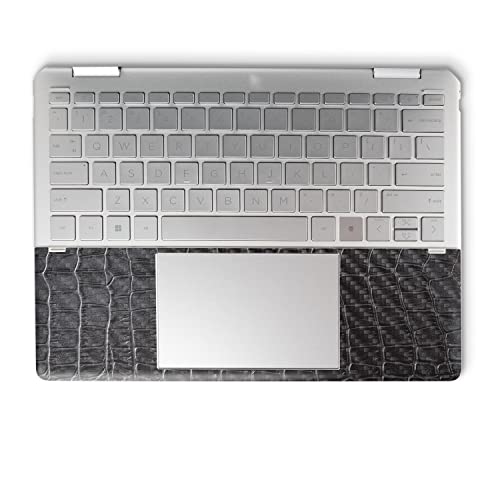 Image of MightySkins Carbon Fiber Skin Compatible with HP Spectre x360 14 inch (2022) Full Wrap Kit - Black Gator Skin | Protective, Durable Textured Carbon Fiber Finish | Easy to Apply | Made in The USA