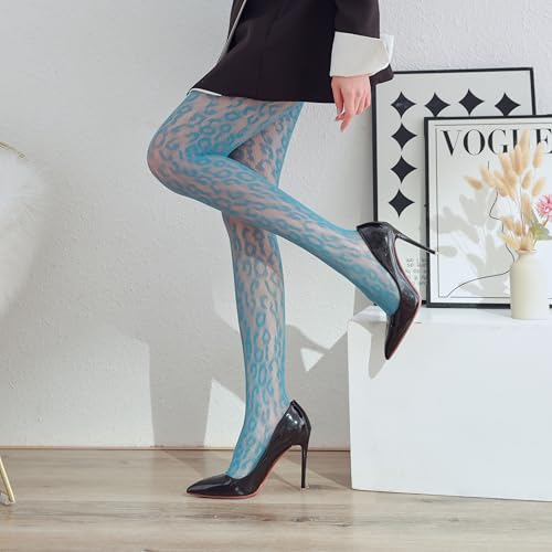 Sahabowi Fishnet Pantyhose For Women Sheer High Waist Tights Control Top Mesh Stockings, Pantyhose124