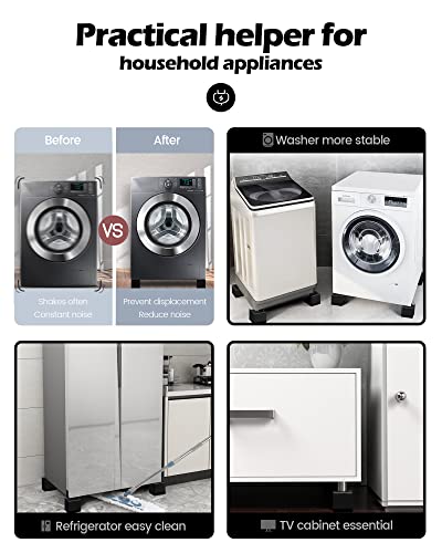 image for Furniture Risers, Tclouda Bed/Sofa/Desk/Table/Chair Leg/Fridge Lifts t