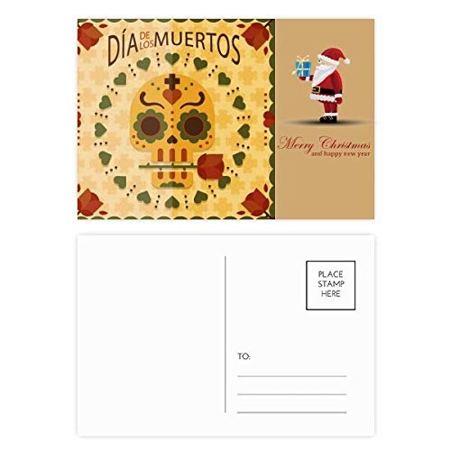 Cartes postales de remerciement tête de mort rose : lot de 20 cartes pour messages originaux