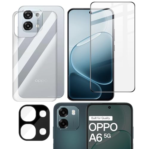 Image of FabeKee Tempered Glass Screen Protector Compatible for OPPO A6 Pro 5G | Front And Back Screen Guard With camera lens protector
