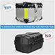 PSLER Motorrad Topcase Box Rückenstützkissen Fahrrad-Rückenkasten, Gepäckkoffer Universal-Rückenlehne(45L Koffer)
