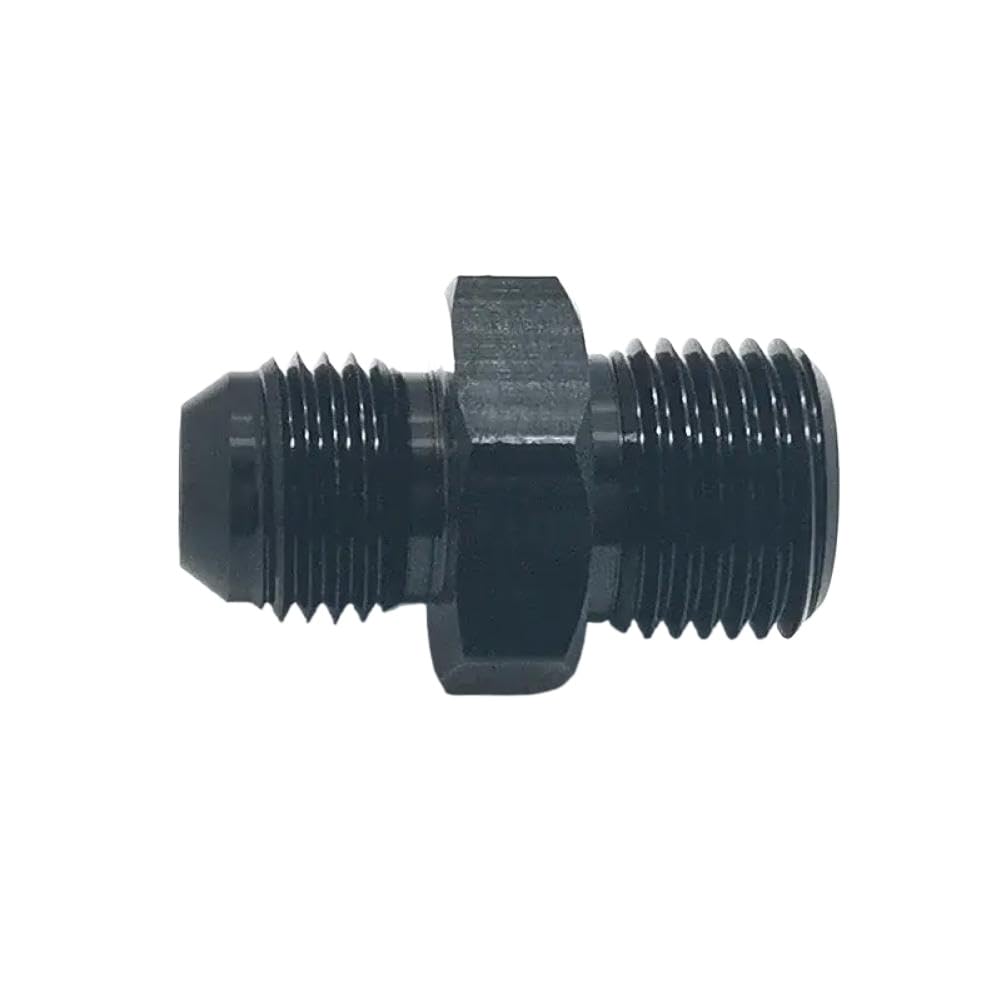 Aluminum Black M16x1.5 Metric Male Straight Adapter Compatible with AN6 6 an