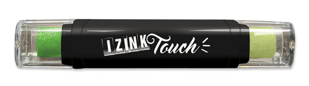 Aladine - Izink Touch - 8 cm Ink Pad - Covering Pigments, Very Quick Drying - Ideal for Stamp Prints, Creative Cards, Scrapbooking - DIY and Craft - Green