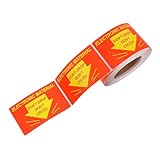 VILLCASE Etichette Fragili con Scritta Handle With Care Resistenti per Imballaggi e Spedizioni Avviso per Pacchi Adesione Forte su Scatole Vetri e Pallet