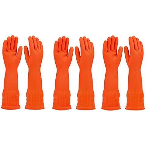 YSLON Gummi Geschirrsp¨¹lhandschuhe K¨¹che Reinigungshandschuhe 3 Paar Cover