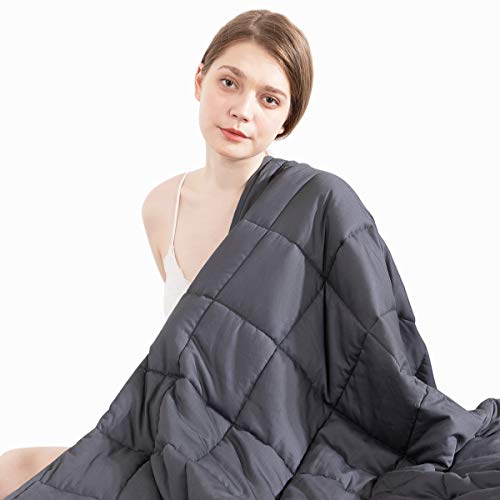 Beauty Kate Weighted Blanket Adult 20 lbs 60''x80'' Queen Size, 100% Organic Cotton