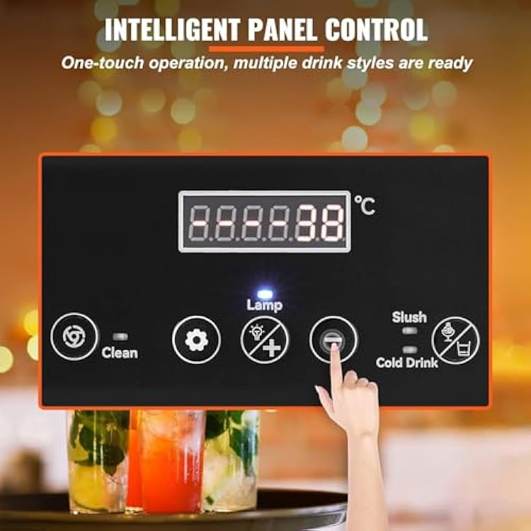 Ice Slush Machine,Commercial Slushy Machine,Stainless Steel Frozen Drink MakerSlushie Maker, 500W Slushie Machine for Home Party Restaurants Cafe Bars Use