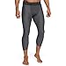 Under Armour Men's HeatGear Armour Compression ¾ Leggings LG Gray