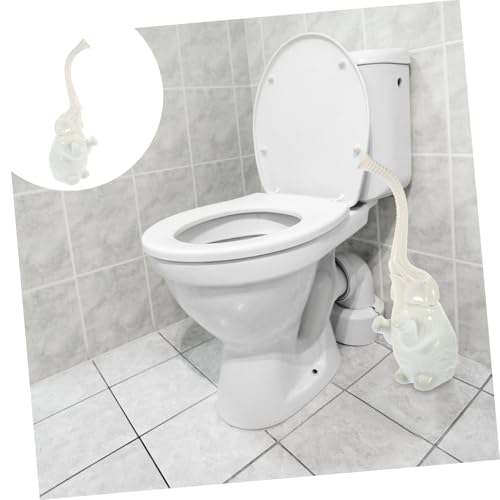 Brosse WC éléphant accessoire salle de bain support céramique