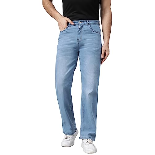KOTTY Men’s Relaxed‑Fit Straight‑Leg Denim Jeans – Comfort & Durability at 55% Off