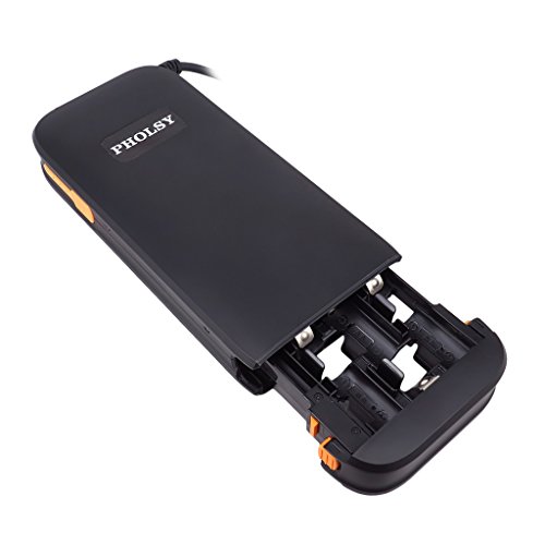Pholsy External Hot-Shoe Flash Battery Pack Speedlite Battery Box Compatible With Canon 600Ex Ii-Rt, 600Ex-Rt, 600Ex, 580Exii, 580Ex, 550Ex. Replaces Cp-E4N, Cp-E4 (12 Aa Batteries) #TOP2