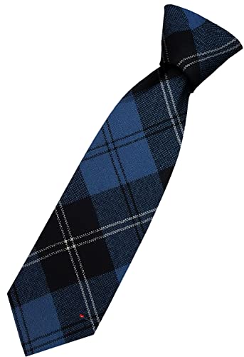 I LUV LTD Mens All Wool Tie Woven And Made in Scotland in Ramsay Blue Ancient Tartan