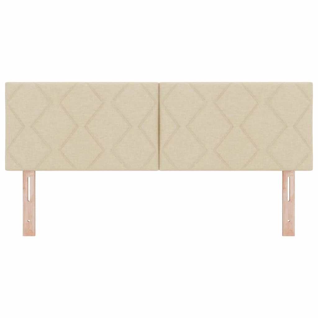 Tête de lit crème 144 cm, rembourrage en cuir synthétique, hauteur réglable, cadre en bois stable, design moderne pour chambre à coucher, durable et facile d'entretien