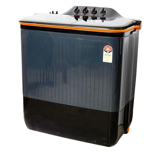 Image of Lloyd Havells Elante Pluss 12 Kg 5 Star Semi-Automatic Top Load Washing Machine (GLWS125EPHVG Dark Grey Tub With Orange Lids)