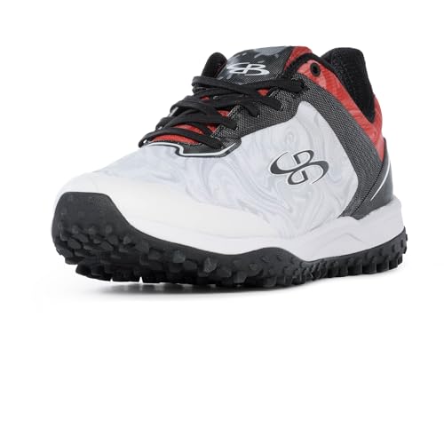 Boombah Viper Women's Turf Blast Camo White/Red/Black - Size 7.5