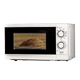 KHG Mikrowelle MW-20.1GW mit Grill 20l aus Metall in weiß, 6 Leistungsstufen und 3 Kombinationsstufen, bis 1.270 Watt, Drehscheibe, 30-min-Timer, Kindersicherung