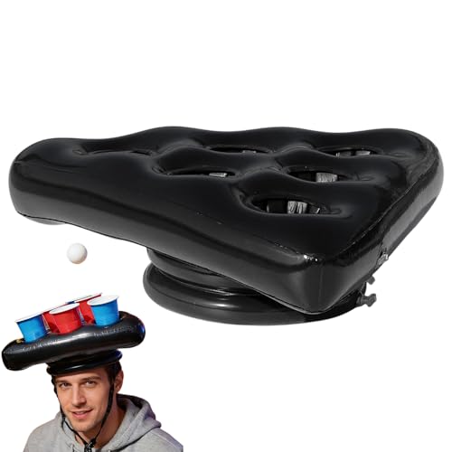 Dryckesflotte | Vikbart triangeltillbehör för vattenspel - uppblåsbart flytande dryckesställ | för öl läsk citronvatten sommarfest på bakgården