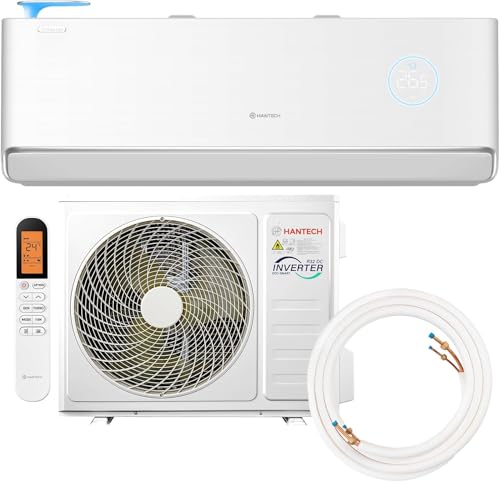 Split Klimaanlage 12000 BTU HANTECH U-Fresh Heiz-&Kühlfunktion, Luftfilter, WIFI, Montagematerial mit Frischluftzufuhr