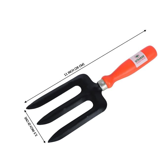 Utkarsh Garden Pruner Cutters, Gloves, Big & Small Hand Trowels, i Weeder, Cultivator, Fork for Indoor/Outdoor Gardening Tools Set for Soil | Durable Home Garden Tools Combo - Pack of 7 Tools