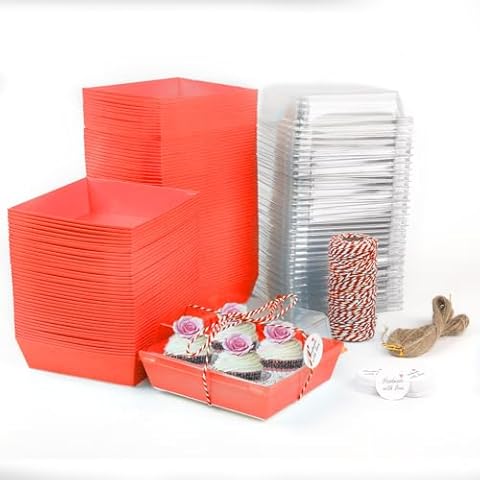 Rocutus Pink Cake Boxes 100 Pack Cover