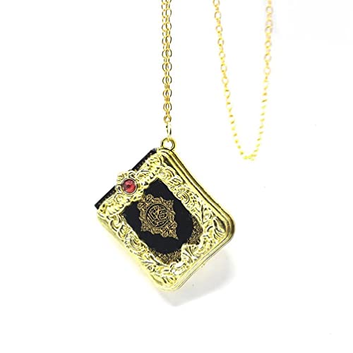 WE-HYTRE Collier islamique en couleur or pour maman - Collier vintage Surah - Coran musulman - Bijoux de mode islamique religieux pour femmes et hommes