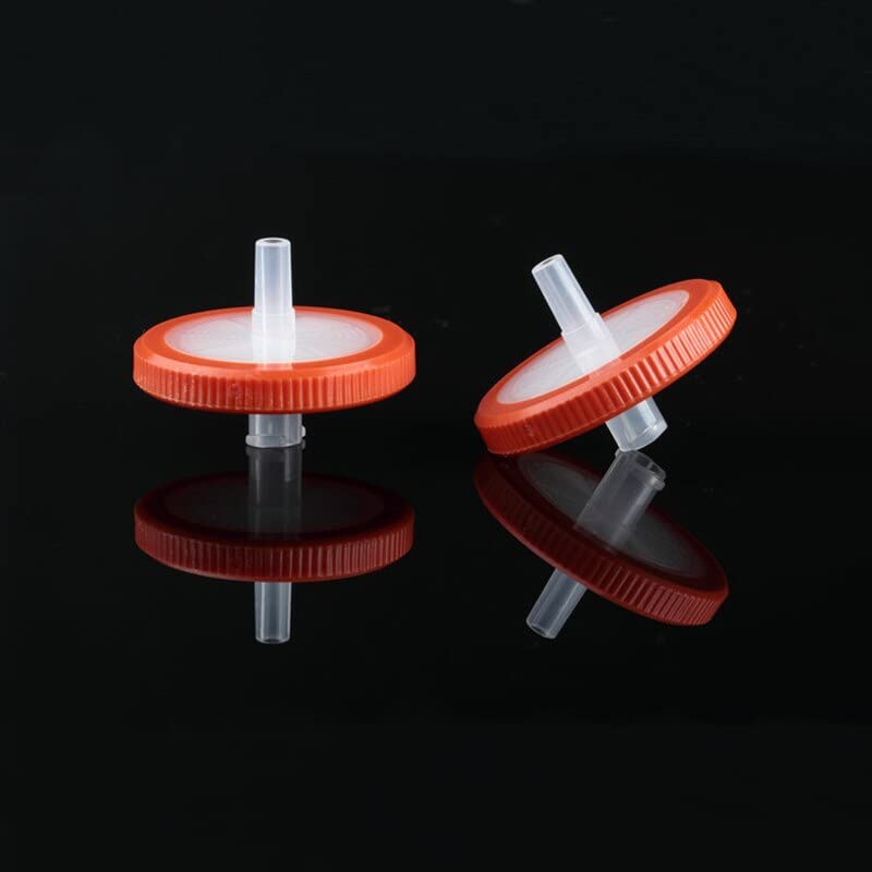 100 Piezas PTFE Filtro de jeringa 33mm 0,45 um Filtro de Aguja
