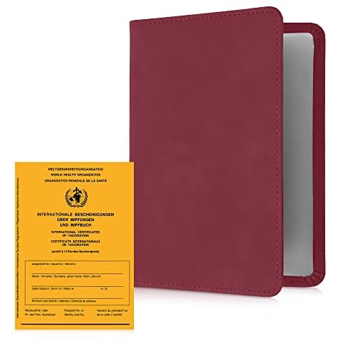 kwmobile Funda para cartilla de vacunación - Estuche de piel sintética Cover