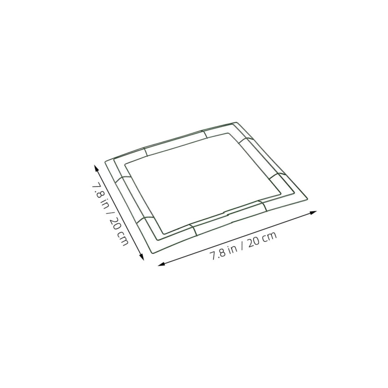Cabilock Iron Square Wreath Frame 4pcs Set for DIY Decorations Easter Celebrations