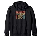 Photo Gallery awesome since 1980 classic birthday years vintage 1980 retro felpa con cappuccio Photo Gallery awesome since 1980 classic birthday years vintage 1980 retro felpa con cappuccio