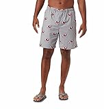 Goma elástica en la cintura Columbia Collegiate Backcast II-Pantalones Cortos Estampados Senderismo, Color de Equipo Alternativo, 6X para Hombre
