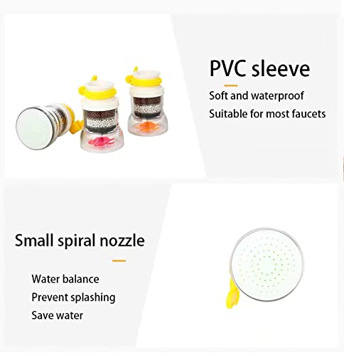 Faucet Mount Filters 3 Pack Faucet Mount Water Filtration System Purifier Kitchen Tap Filtration Activated Carbon Removes Chlorine Fluoride Heavy Metals Hard Water For Home Kitchen Bathroom #TOP2