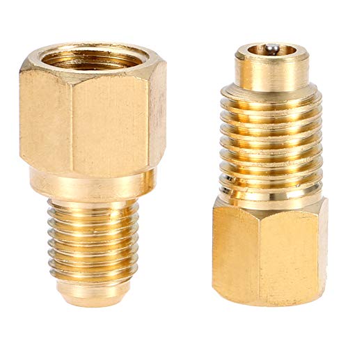 Adaptadores para R12 R22 a R134a - Conexión 1/4" Flare x 1/2" Acme miniatura 5