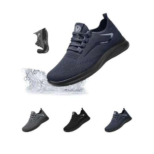 Bowling Shoes Men Orthopedic Wide Breathable Athletic Shoes Arch Support Wide Width Sneakers Travel and All-Day Comfort