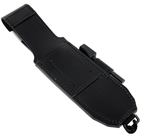 JEO-TEC Nº15 Bushcraft Survival Hunting Tactical Knife - BOHLER N690C Stainless Steel, Multi-positioned Leather Sheath, Sharpener Stone - Thumbnail 7