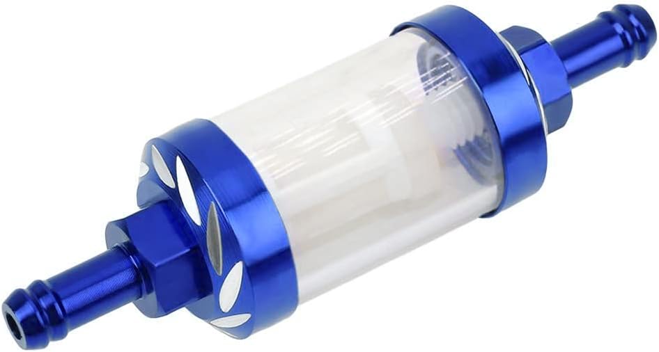 Windance Reusable Motorcycle Fuel Filter, 5/16" 8mm CNC