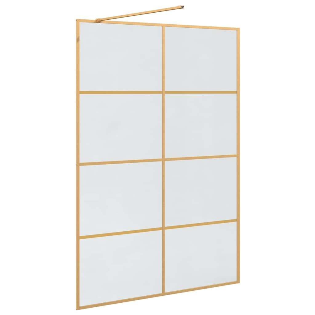 Walk-in - Mampara de ducha (cristal templado, 140 x 195 cm, perfil ajustable de 139 a 140 cm, barra estabilizadora de 100 cm, para baño moderno