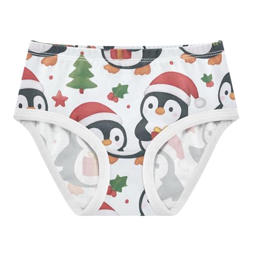 Girls' Sport Panties Comfort Color for Toddler Christmas Penguins