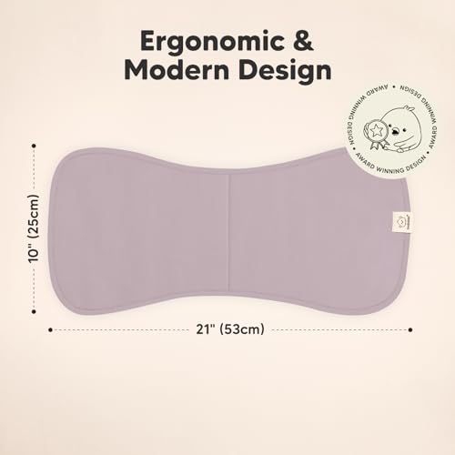 Image of Organic Burp Cloths Baby Boy & Girl - 5-Pack Super Absorbent Cotton Burping Cloths for Babies, Soft & Plush Newborn Spit Up Rags, Infant Towels for Milk Spit Up, Unisex, Large 21 inch x 10 inch (Embrace)