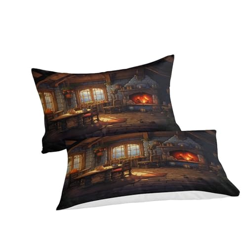 Housse de couette imprimé 3D hôtel shushe en microfibre respirante anti-plis