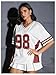 Verdusa Women's Jersey Shirts Y2k Tops Baggy Shirts Graphic Summer Oversized T Shirt Top White Red X-Small