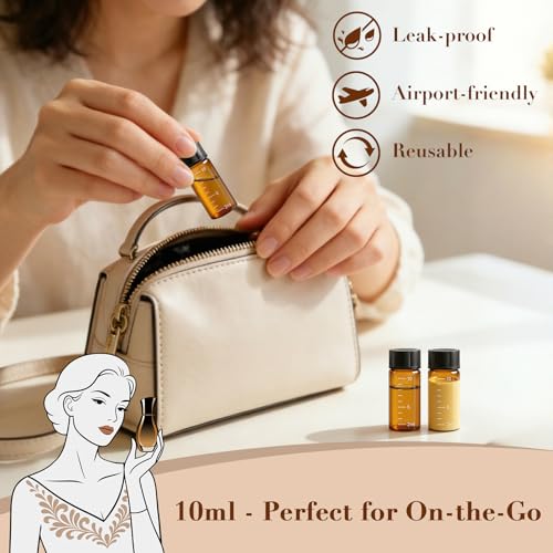 Maxumille 10ml Probe Fläschchen 20 Stück, Probe Glasflaschen mit Schraubverschluss, Kleine Braun Probenahme Glas Fläschchen, Mini Sample Vials mit Skala, Labor Fläschchen für Flüssigkeit Pulver
