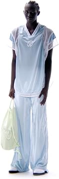 TELFAR String Bag - Pistachio | Unisex Cotton-Poly Drawstring Bag | Breathable Mesh Pockets | Laser Cut Logo | Casual & Athletic